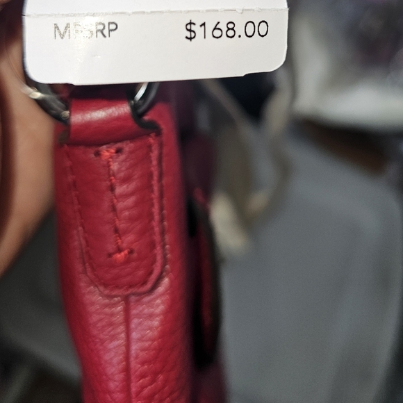 **SOLD** New Coach Red Leather Swing Back Crossbody NWT - Picture 8 of 9